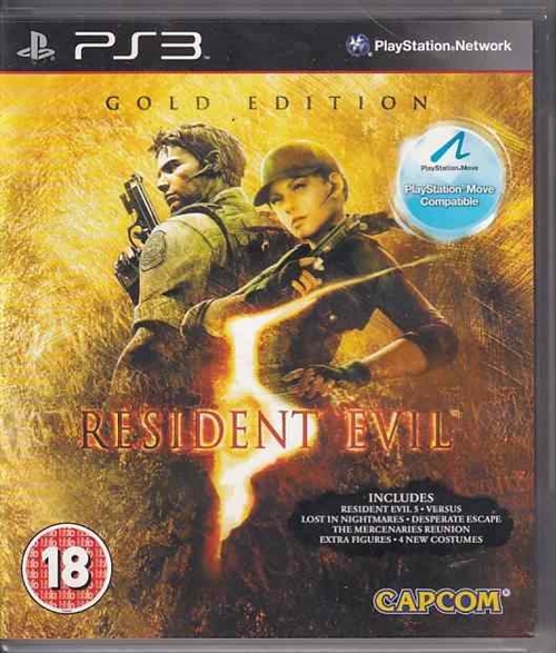 Resident Evil 5 Gold Edition - PS3 (B Grade) (Genbrug)